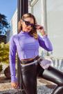 Blusa canelada corte a fio
