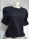 Blusa canelada m/ bufante
