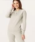 Blusa Casaco Moletom Flanelado Básico Feminino com Stretch Gola Redonda Sem Capuz- Malwee