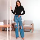 Blusa Casaco Sueter Tricot Liso Manga Longa Comprida Quente Trança Feminino Modal Casaquinho Fashion Colorido Basico