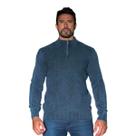 Blusa Casaco Tricot Masculina Malha Algodão Com Zíper P e M Blusa Casaco Tricot Masculina Malha Algodão Com Zíper P e M