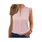 Blusa Casual Elegante Feminina Solta De Manga Curta, Camisa Fashion Para Férias E Fim De Semana Blusa Casual Elegante Feminina Solta De Manga Curta, Camisa Fashion Para Férias E Fim De Semana