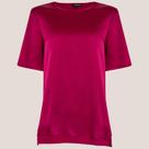 Blusa Cetim Dudalina Bruna In25a Rosa Feminino