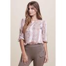 Blusa Chifon Estampada Nude