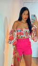 Blusa cigana modelo Farm Blusa cigana modelo Farm