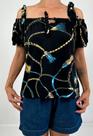 Blusa Ciganinha Estampa Corrente 20707/2
