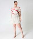 Blusa Ciganinha Plus Size Feminina Estampada Marisa Of-70014