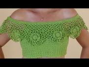 Blusa ciganinha verde