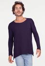 Blusa Cippóo Malha Manga Longa Azul Marinho