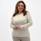 Blusa City Lady Tricot Básica Plus Size Gola Redonda Feminina