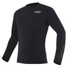 Blusa climate segunda pele preta X11 com proteção térmica para unissex