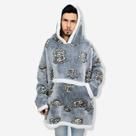 Blusa Cobertor Mangas Oversized Hoodie Juvenil Harry Potter