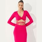 Blusa Colcci Amarração Manga Longa Feminina