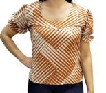 Blusa com elástico na manga Menfis Moda e acessórios