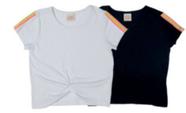 Blusa com fita neon