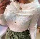 Blusa com pelinhos
