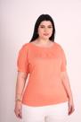 Blusa Com Pregas Salmão Feminina Blusa Com Pregas Salmão Feminina