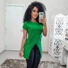 Blusa com recorde na frente lilas