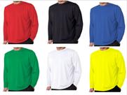 Blusa Comprida Masculina Camisa Manga Longa Camiseta Básica 100% Algodão 30.1