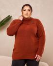 Blusa Comprida Plus Size Trico Max Pull Vestlegging Blusa Comprida Plus Size Trico Max Pull Vestlegging