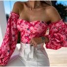 Blusa corpete feminina florida (TAM P) Blusa corpete feminina florida (TAM P)