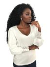 Blusa Corte e Talho, feminina , Off White P , Viscolycra Blusa Corte e Talho, feminina , Off White P , Viscolycra