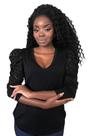 Blusa Corte e Talho feminina, preta P Viscolycra Blusa Corte e Talho feminina, preta P Viscolycra