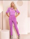 Blusa Crepe blusa com decote blusa formal Karina Rabello