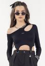 Blusa Cropped Assimétrica Recortes BobbyLulu