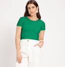 Blusa Cropped Básica Canelada Recorte Lunender Curtinha 0465