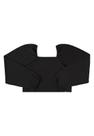 Blusa Cropped Básica em Ribaninha Juvenil Gloss