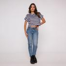 Blusa Cropped Básica Estampada Chefron Blusa Cropped Básica Estampada Chefron