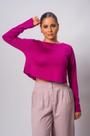 Blusa Cropped Básico Tricot Blusa Cropped Básico Tricot