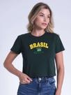 Blusa Cropped Bordado Brasil Revanche Bl.Fem.00069 Blusa Cropped Bordado Brasil Revanche Bl.Fem.00069
