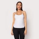 Blusa Cropped de Alça com Bojo