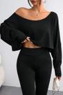 Blusa Cropped De Ombro Para Primavera E Outono, Estilo Solto E Moderno, 2025 Europa Estados Unidos