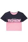 Blusa Cropped e Top Boxy Sobreposta Vic Vicky 53539