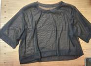 Blusa cropped em tule feminina tamanho único
