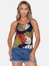 Blusa Cropped Estampado de Malha