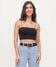 Blusa Cropped Feminina Canelada Marisa-15739