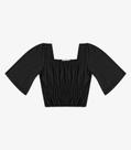 Blusa Cropped Feminina com Manga Ampla Endless Preto Blusa Cropped Feminina com Manga Ampla Endless Preto