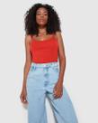 Blusa Cropped Feminina Decote Redondo Em Malha Algodão - ENFIM