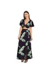 Blusa Cropped Feminina Folhagem Blusa Cropped Feminina Folhagem