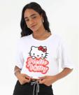 Blusa Cropped Feminina Hello Kitty Sanrio Off White-27034