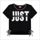 Blusa Cropped Feminina Preta Amora