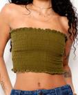 Blusa Cropped Feminina sem alça Lastex-33032