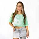 Blusa Cropped Feminina WSS Brasil Yin Yang Verde Blusa Cropped Feminina WSS Brasil Yin Yang Verde