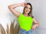Blusa Cropped Feminino manga cava modinha