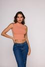 Blusa Cropped Gola Regata