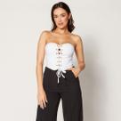 Blusa Cropped Ilhós Branco